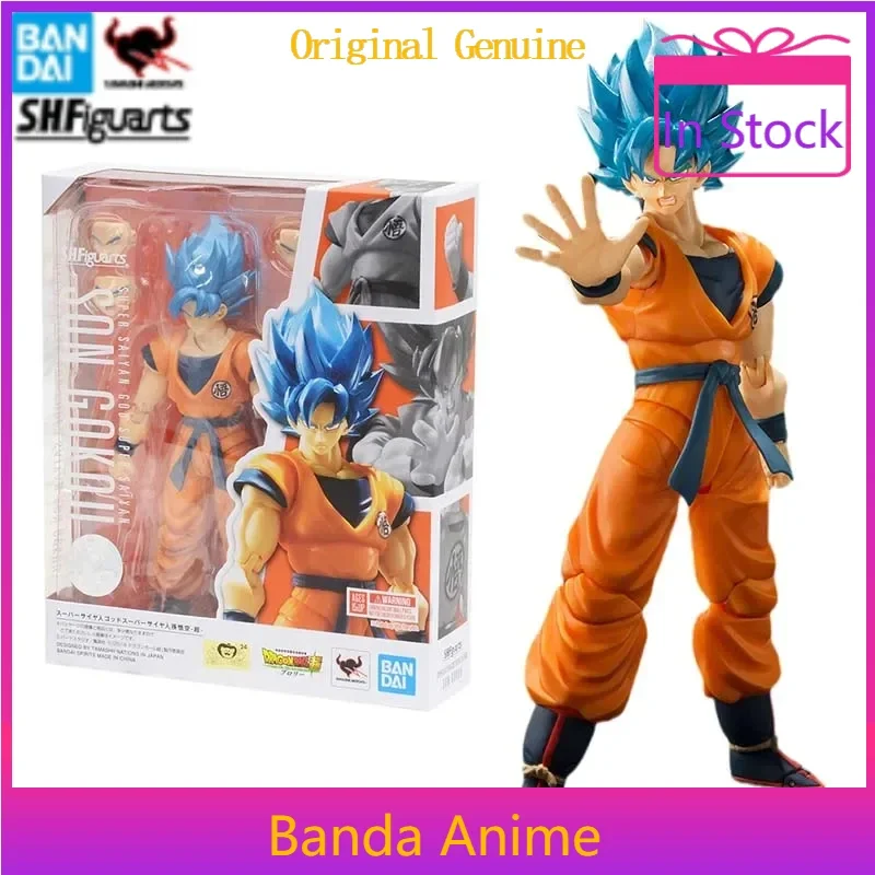 Оригинальный BANDAI Dragon Ball S.H.Figuarts Super Saiyan God Son Goku Broly аниме-фигурка игрушки подвижная