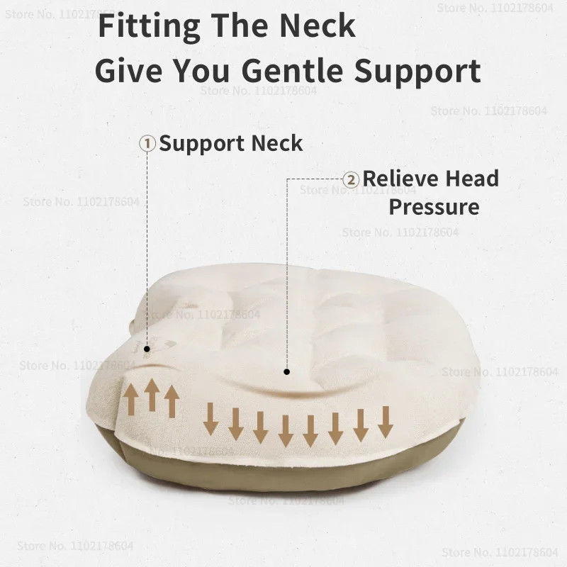 Туристическая надувная подушка Naturehike из ТПУ Ультралегкая мягкая удобная