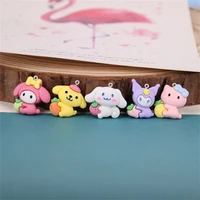 10pcs mini cartoon fruit animals resin earring charms diy findings keychain bracelets pendant%c2%a0jewelry making%c2%a0hanging accessories