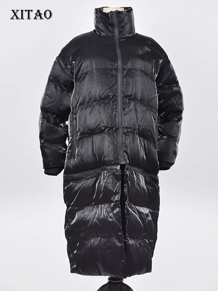 Парка XITAO с надписью модная новинка женские повседневные свободные парки длинным