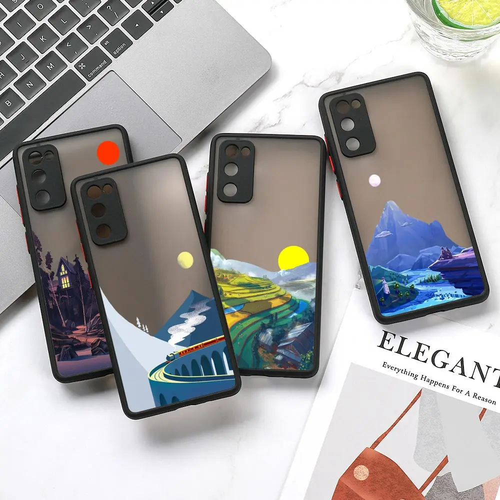 

Aesthetic Art Hand Painted Scenery Phone Case Samsung Galaxy A70 A50 A30 A20s A10s A10 Note 20 10 9 8 M62 52 51 33 32 Lite Plus