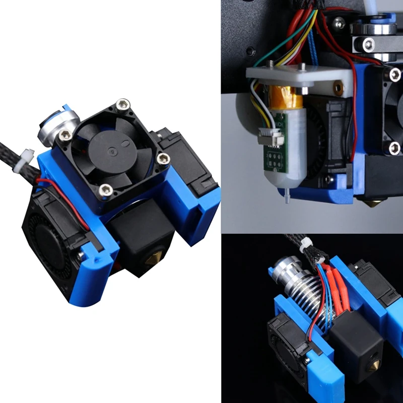 

Полностью металлический 3D V6 J-Head Hotend Bowden комплект экструдера с кронштейном вентилятора охлаждения 1,75 сопло 3D принтеры
