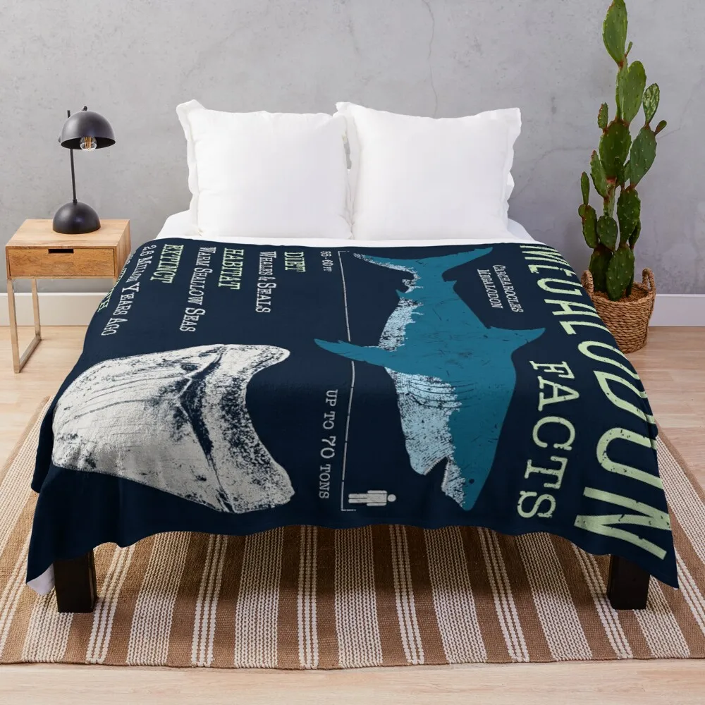 

Megalodon Facts Throw Blanket Fur Blanket