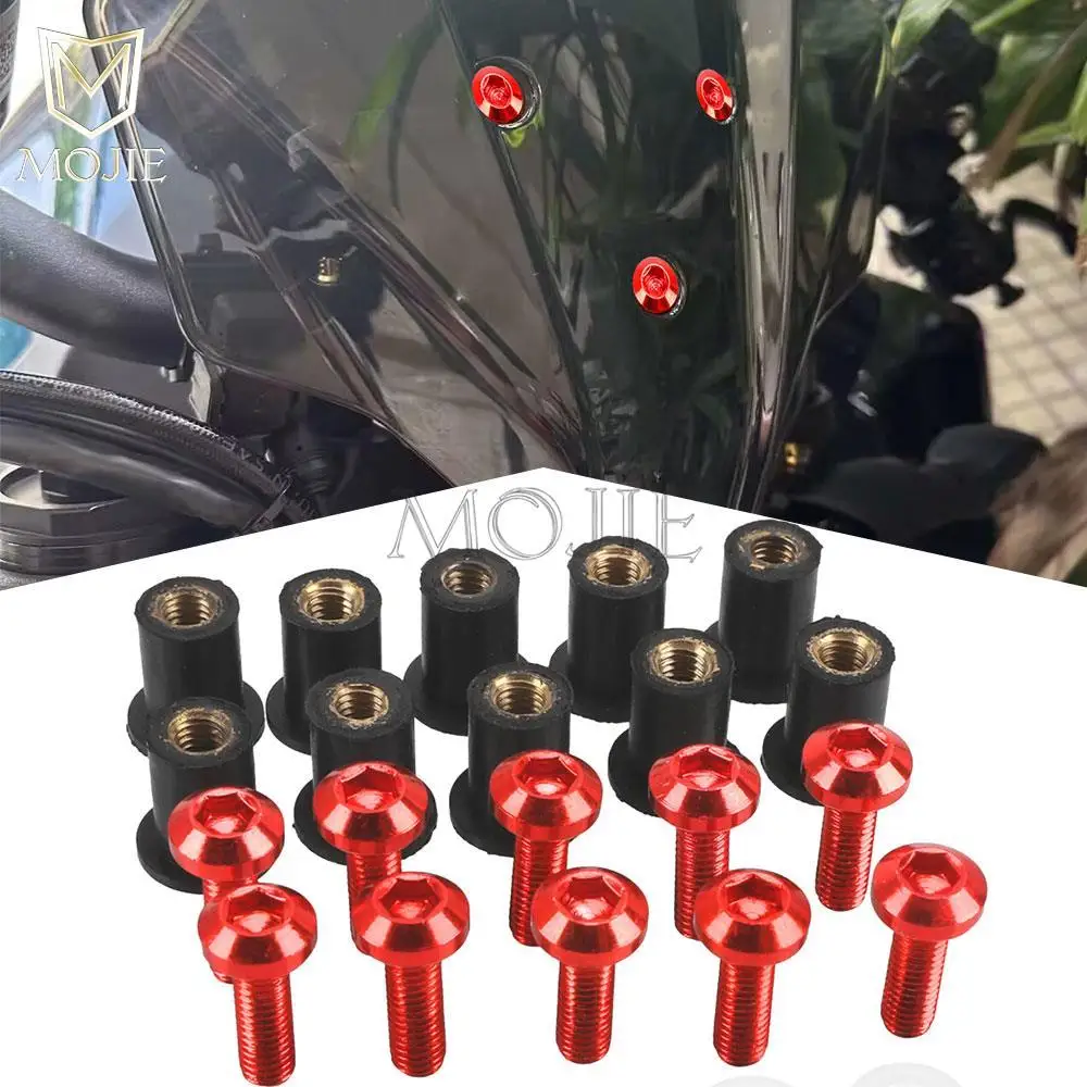 10 шт. болты и гайки для ветрового стекла мотоцикла DUCATI SPORT 1000 ST2 ST3 ST3S ST4 ST4S ABS 1997-2007 +