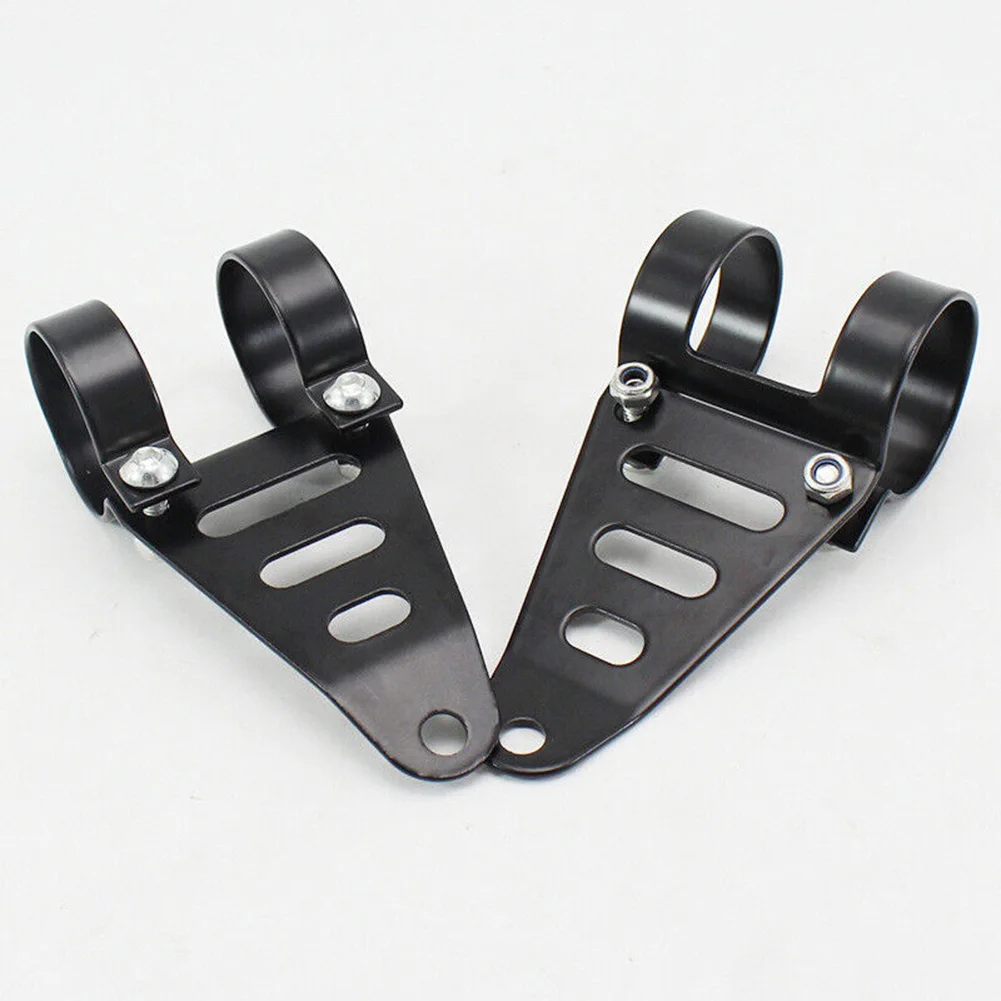 

Parts Motorcycle Headlight Bracket Aluminum Black Clamp Fittings Front Fork Headlamp Bracket Kit Motorbike Mount