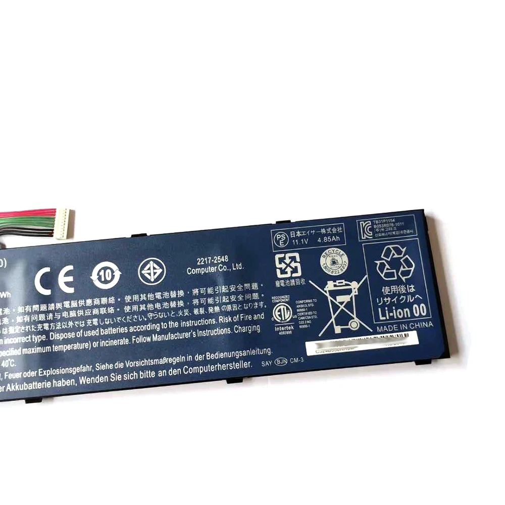 Аккумулятор AP12A3i для ноутбука Acer Aspire M3 M5 Iconia W700 11 1 В 54 Втч