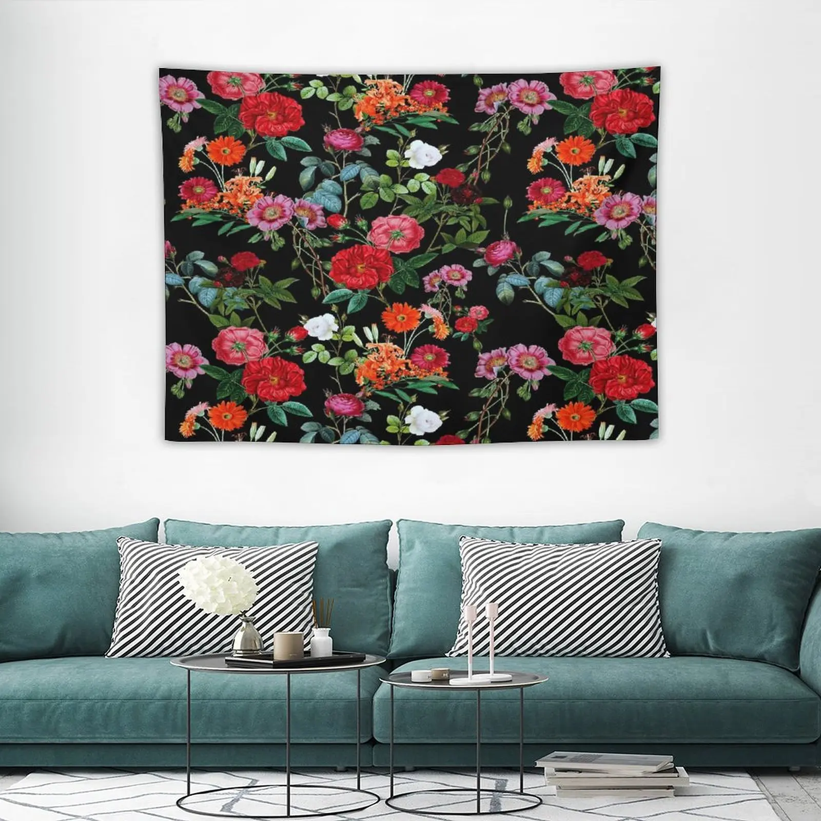 

Botanical Pattern Tapestry Aesthetic Decoration Christmas Tree Large for Home Room Decoration Egypt Mushroom Decor