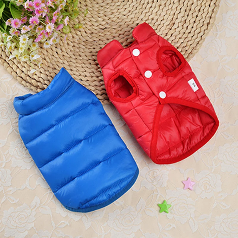 

Теплая зимняя жилетка для собак, одежда, утепленное хлопковое пальто, куртка для чихуахуа, мопса, осенняя зимняя одежда для собак, одежда для маленьких и средних собак, кошек