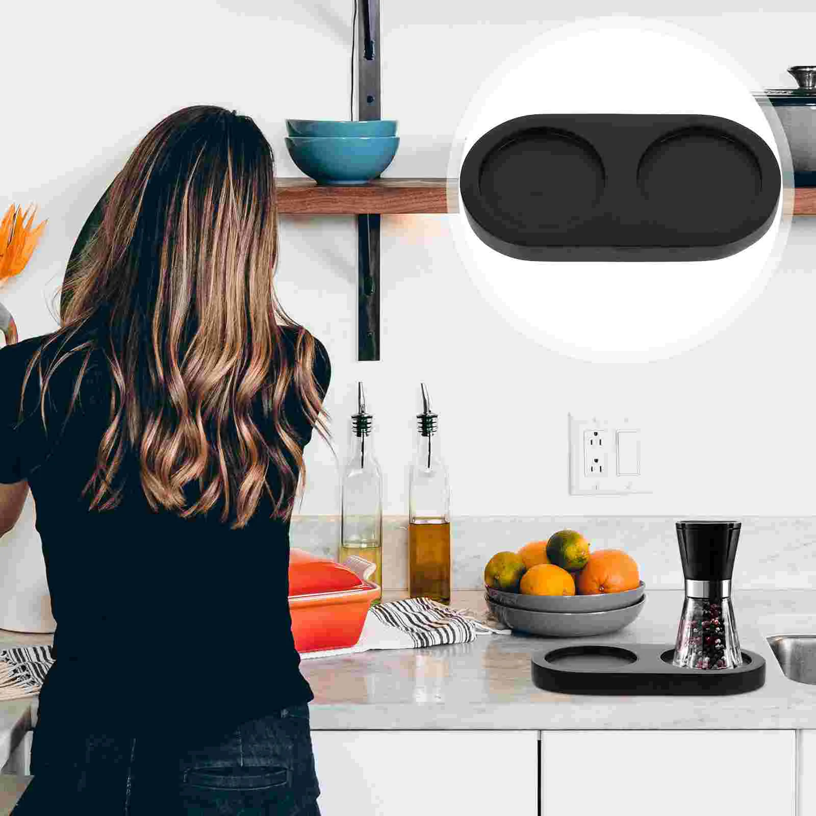 Деревянная основа для мельницы перца держатель приправ подносы хранения бутылка