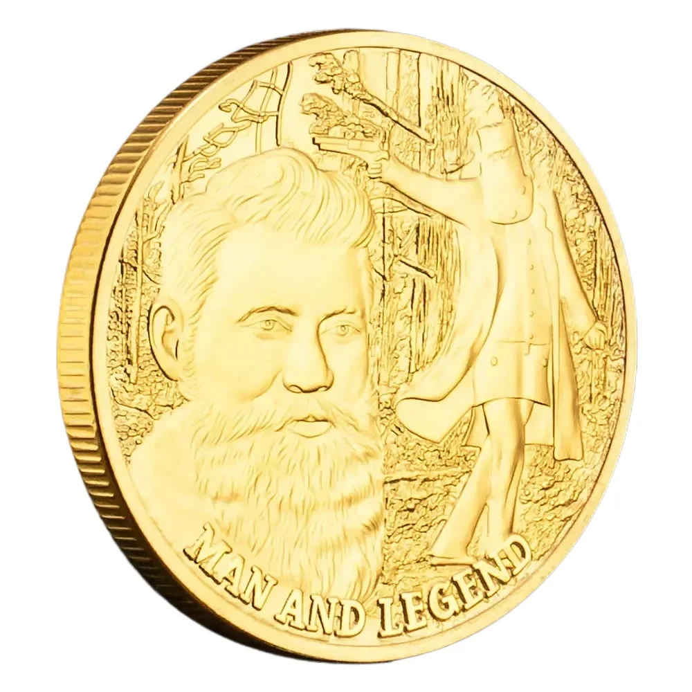 Коллекционная позолоченная монета 