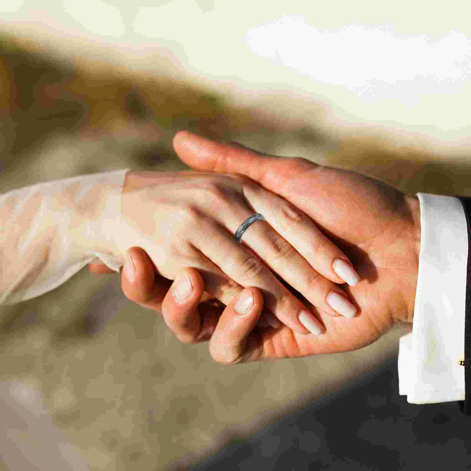 Обручальное кольцо с гематитом черные кольца желчным камнем стильные