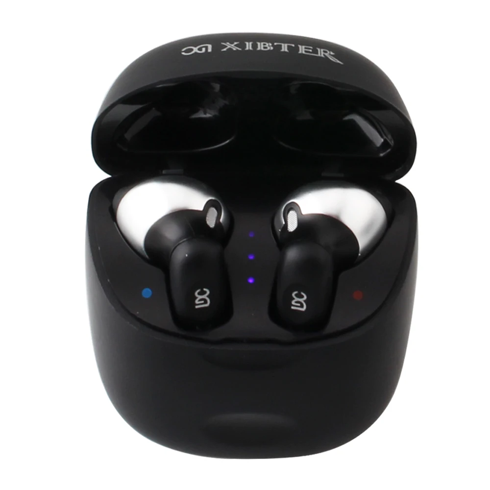 

True Wireless Earbuds Bluetooth Headphones TWS Noise Cancelling in-Ear Stereo Premium Bass Sports Earphones with Charging Case