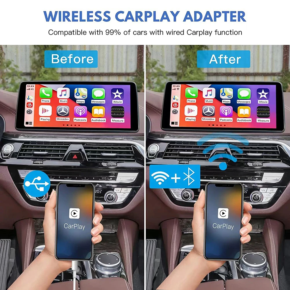 

Wireless Carplay Adapter Activator Dongle Car Electronics Accessories Car Intelligent System Plug And Play Carplay Box