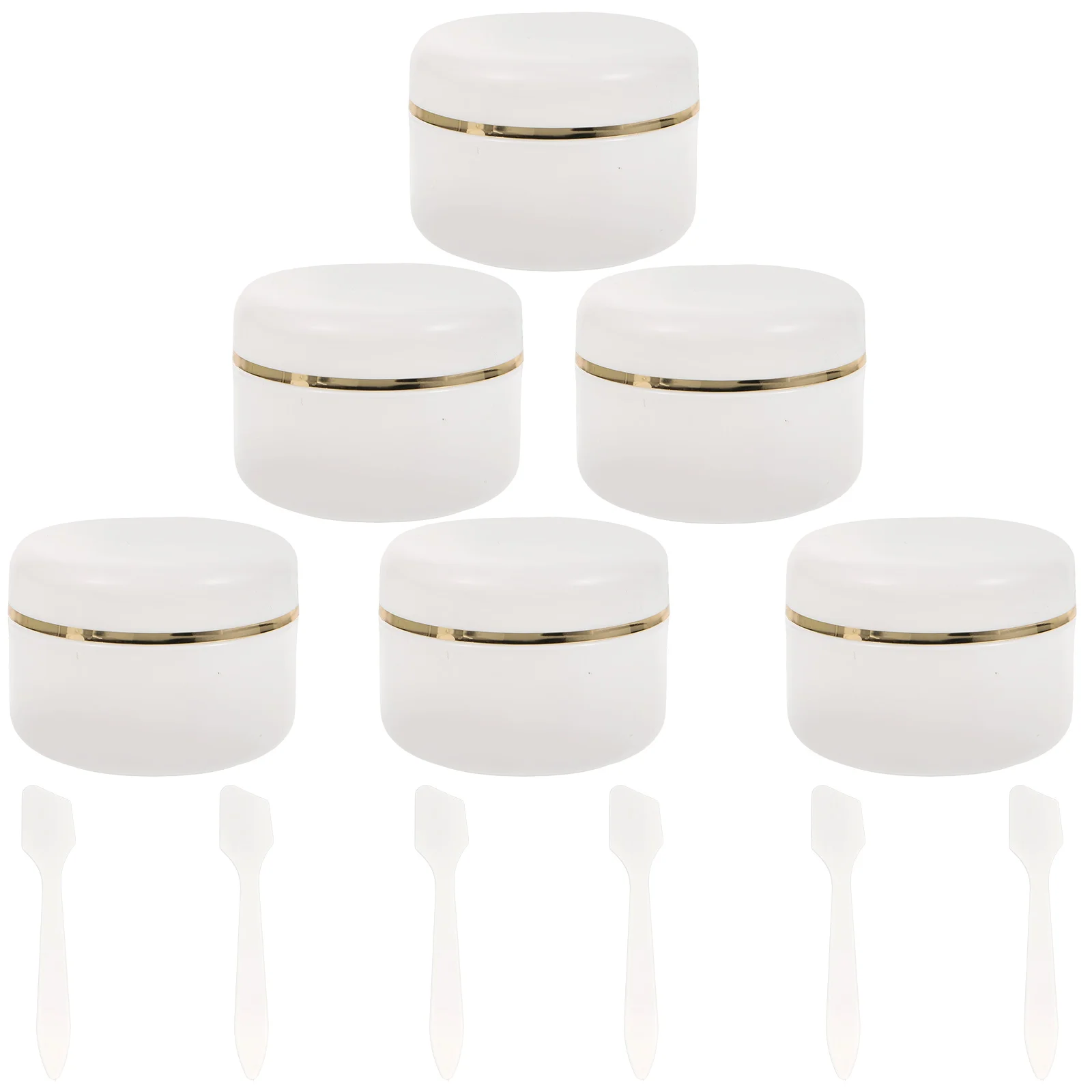 

6 шт., пластиковые банки для крема для рук