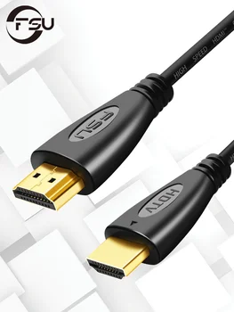 FSU Cable Compatible con HDMI, Conector de Video Chapado en Oro, Accesorio para Conmutador y Divisor de Señal, 1.4, 4K, 1080p, 3D, 0.5 m, 1 m, 1,5 m, 2 m, 3 m, 5m y 10m