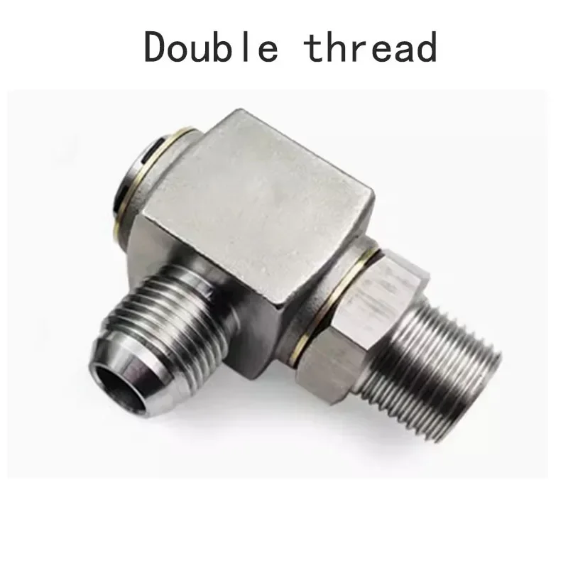 1 шт. гидравлический поворотный шарнир, универсальный вращающийся на 360 градусов под высоким давлением под прямым углом, дюймовая резьба