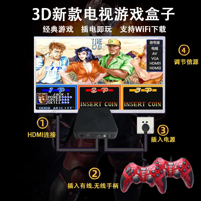 Домашняя игровая консоль Pandora Wi-Fi аркадный беспроводной контроллер PSP