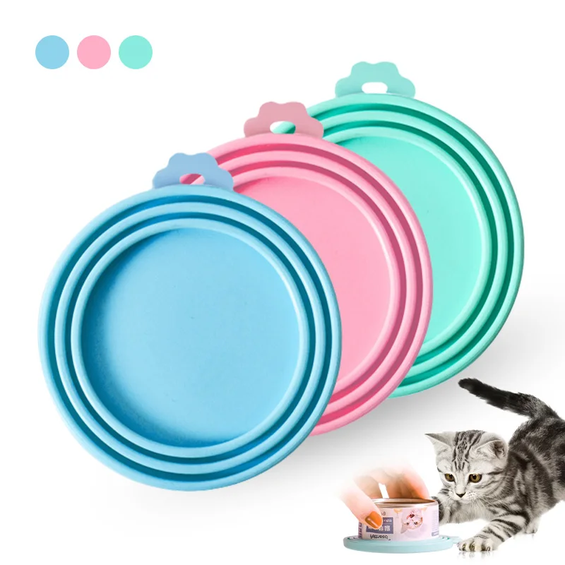 

Sealing Pet Can Lids Silicone Keep Fresh Leak-proof Dog Cat Canned Lid Food Storage Odorless Spoilage-proof Pet Daily Supplies