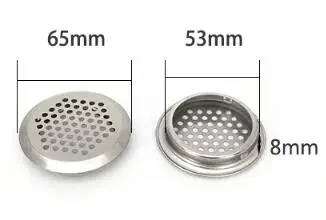 

10 шт. двусторонние вентиляционные решетки из нержавеющей стали, крышка вентиляционного отверстия, жалюзи, вентиляционное отверстие для обувного шкафа, шкафа, шкафа