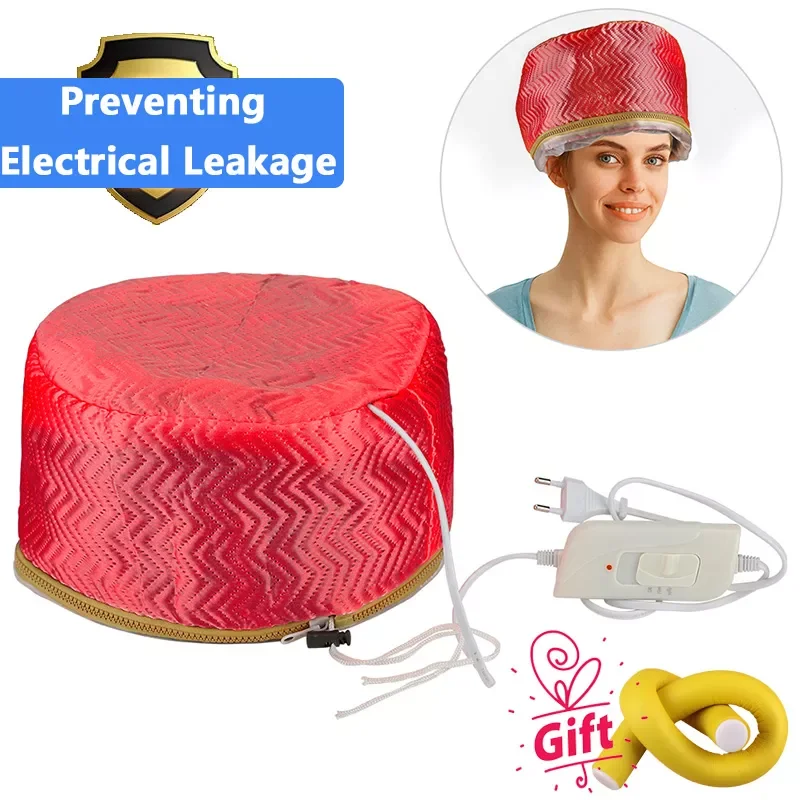 

NEW2023 Thermo Cap For Hair Heating Cap Household Steamer Caps Satin Diffuser Cap For Dryer Thermal Cap Hair Care Styling Tools