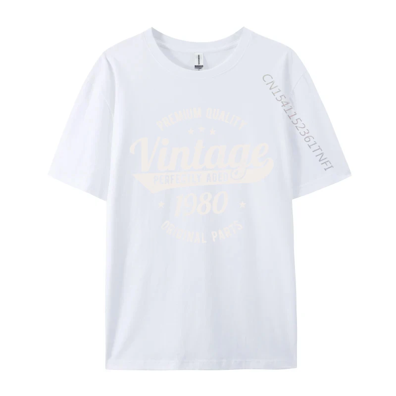 Vintage Classic Made In 1980 The Original 44th Birthday Retro Music Teacher Discount Unique Tshirts Cotton Fabric