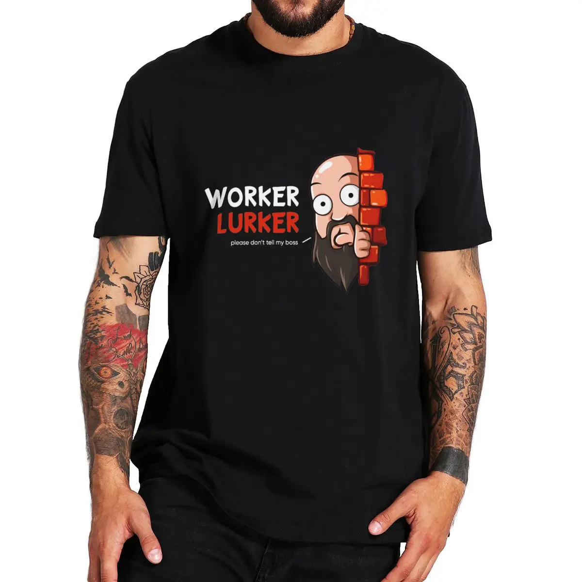 

Футболка мужская из мягкого 100% хлопка, с забавным дизайном