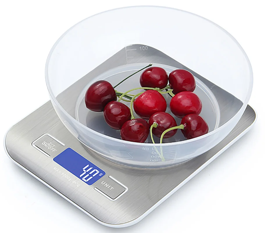 

Digital Kitchen Scales 5kg 10kg/1g Stainless Steel LCD Electronic Smart Food Coffee Weighing Small Gram Baking Jewelry Scale