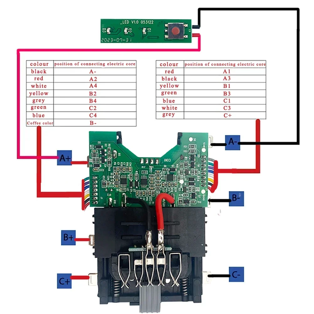 Пластиковый корпус PCB609 для DeWalt 20 В 60