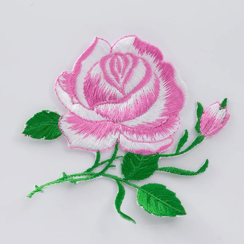 20 шт./упак. 9 цветов лепестков роз вышитая кружевная одежда с нашивками. Наклейки