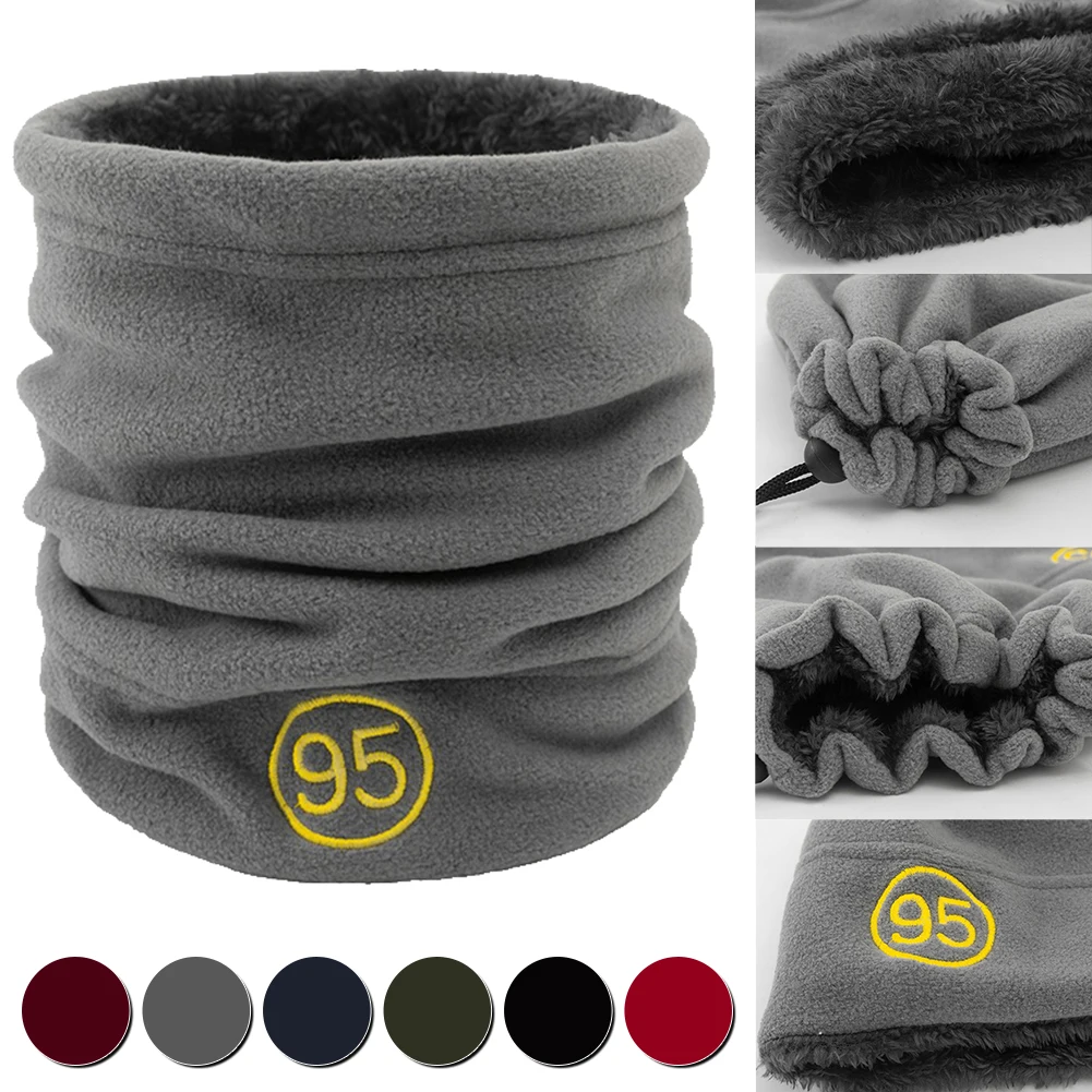 

Outdoor Winter Neck Tube Scarf Fleece Lining Neck Cycling Tube Mask Fishing Hiking Camping Neck Warmer for Men Women