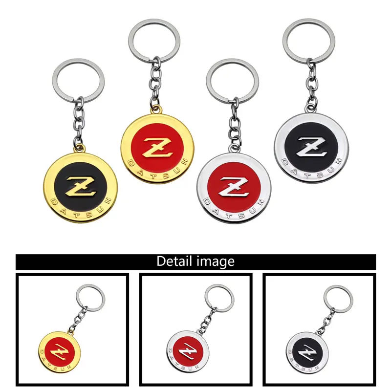 

3D Z Emblem Metal Car KeyRing Personalized Key Chain For Nissan Tiida Teana GTR 350Z 370Z Nismo Z3 Z34 GTS 240SX Car Accessories