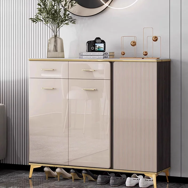 

Pull Out Storage Shoe Cabinets Gold Modern Stylish Organizer White Shoe Cabinets Nordic Range Chaussure Entrance Furniture