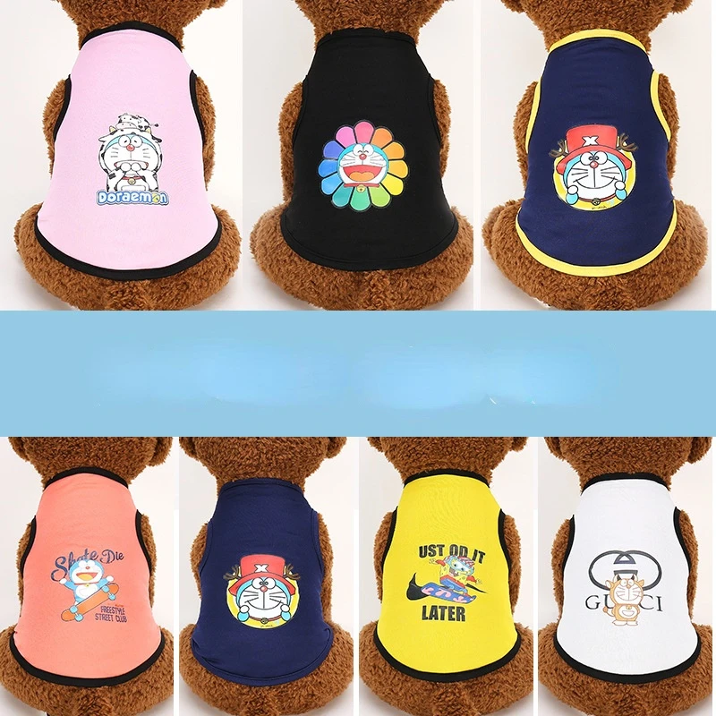 

Spring and Summer Dog Clothes Puppy Clothes Cartoon Vest Chihuahua Bichon Sunscreen Vest Dog Costume Cheap Clothes Wholesale