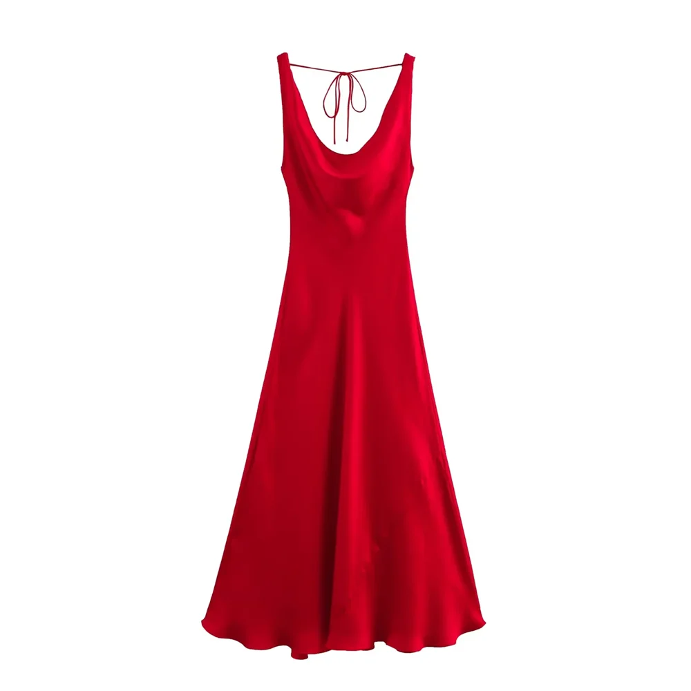 Женские платья Taop&ampZa 20250 красные шелковые