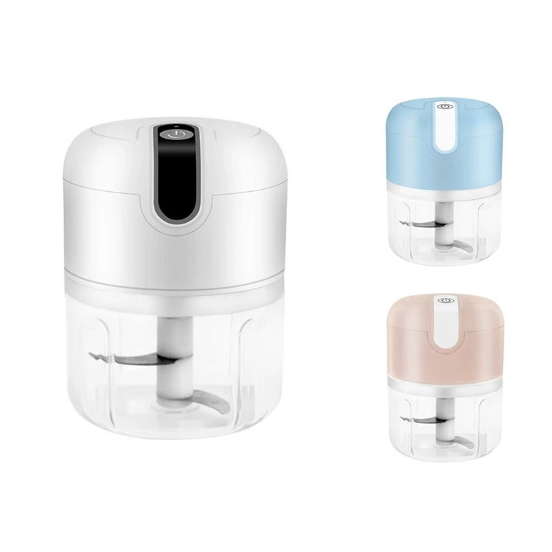 

1Set Cooking Machine Automatic Meat Grinder Baby Supplementary Food Stirring Minced Garlic Minced Meat 250Ml White