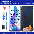 ЖК-дисплей AMOLED для OPPO Realme X Reno2Z Reno2F, сенсорный экран с дигитайзером для OPPO K3 Reno 2Z 2F, замена