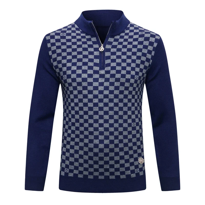 Свитер DIKU 2024 шерстяной мужской новинка теплая прямая практичная зимняя одежда на