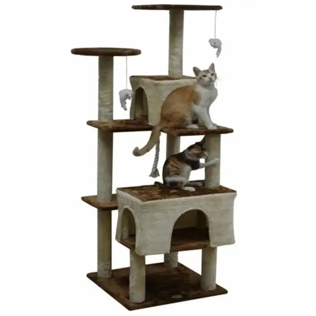

Go Pet Club 40-in Cat Tree & Condo Scratching Post Tower Beige Free Shipping