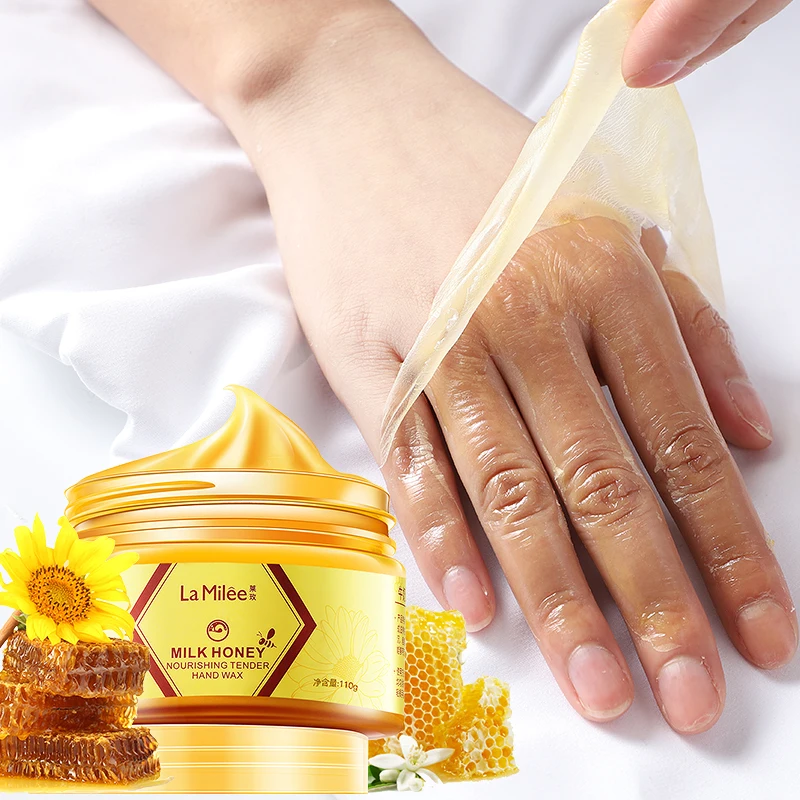 Milk Honey Hand Mask Hand Wax Moisturizing Whitening Skin Care Exfoliating Calluses Hand Film Hands Care Cream