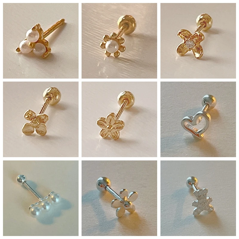 

Женские серьги из серебра 925 пробы с паве кристаллов, 1 шт.