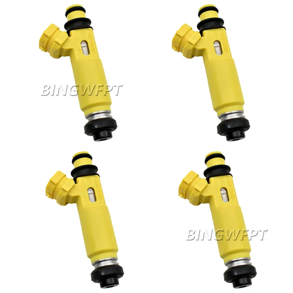 

4 шт. желтые Топливные форсунки OEM 195500-4450 1955004450 19550 04450 для японского автомобиля