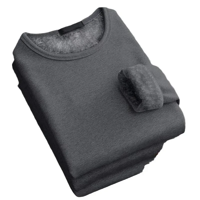 Утягивающая мужская футболка на флисовой подкладке теплый базовый слой зимний