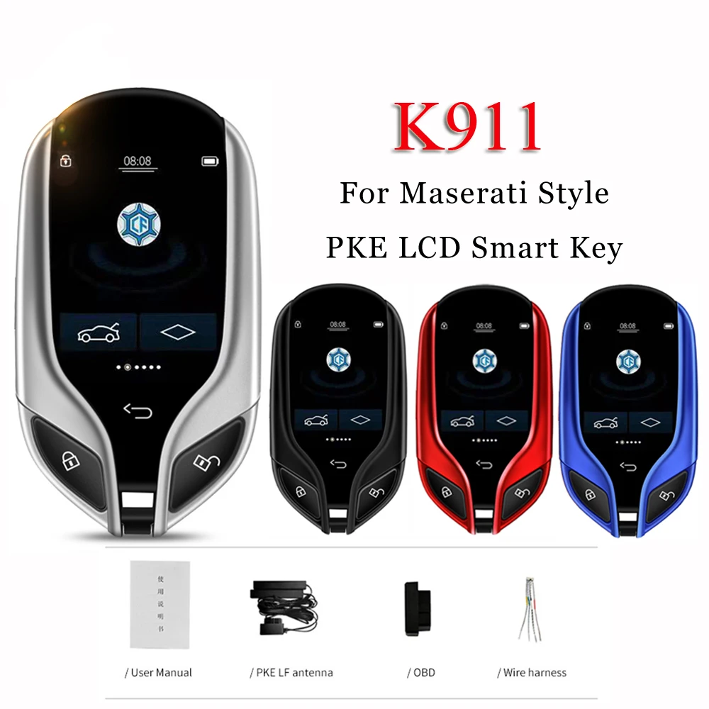 

Universal K911 PKE Keyless Entry System Smart LCD Key For Maserati Style For BMW Lexus Audi VW Ford Jeep Work with Mobile Phone
