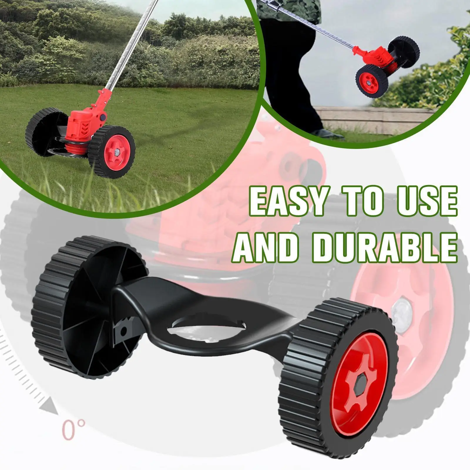 Grass Trimmer Rolling Wheel Effective Comfortable Garden Tools Lawn Cutter Accessories Mower String Guider P5a0