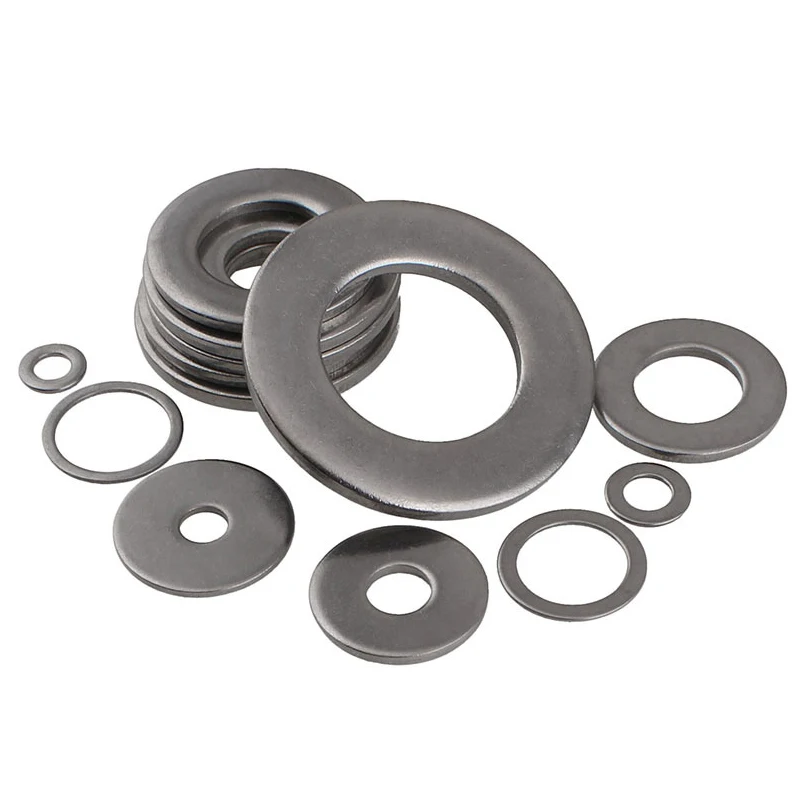 

100/50Pc 304 Stainless Steel Plain Washer M1- M9 Metal Screws Gasket Increase Thicken Thin Meson Round