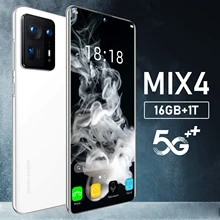 7.3 inch MIX4 Smartphone 5G 16GB+1TB 7200mAh 72MP Camera Unlocked Mobile Phones Telefon Game Celulares Cellphones Qualcomm 888+