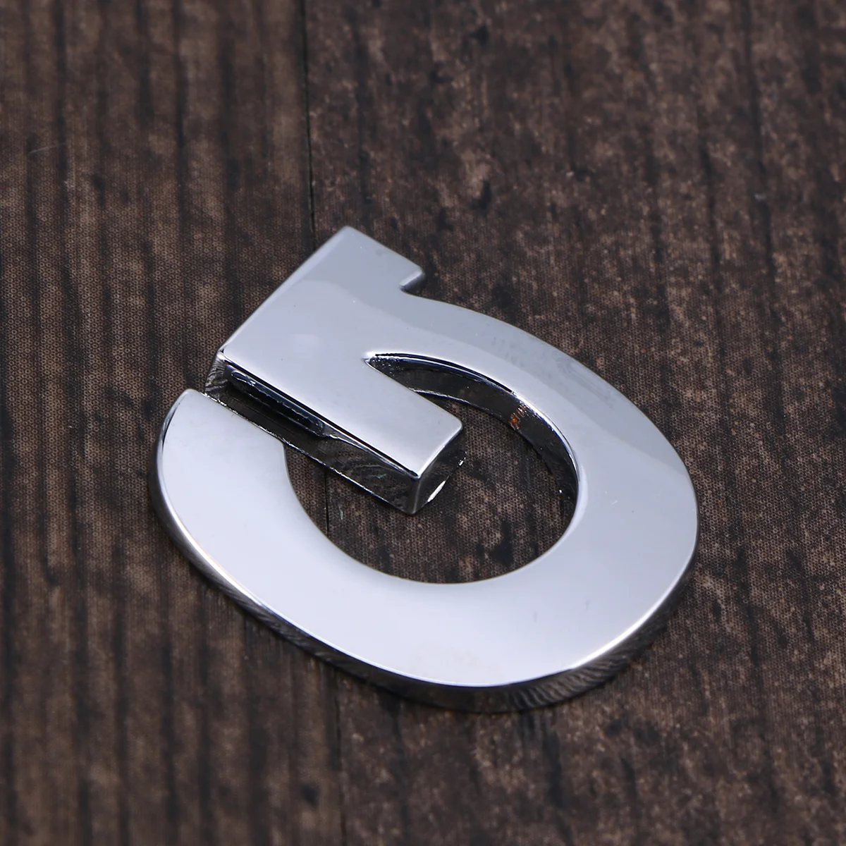 

3D DIY Metallic Alphabet Sticker Car Emblem Letter Silver Badge Decal (G)