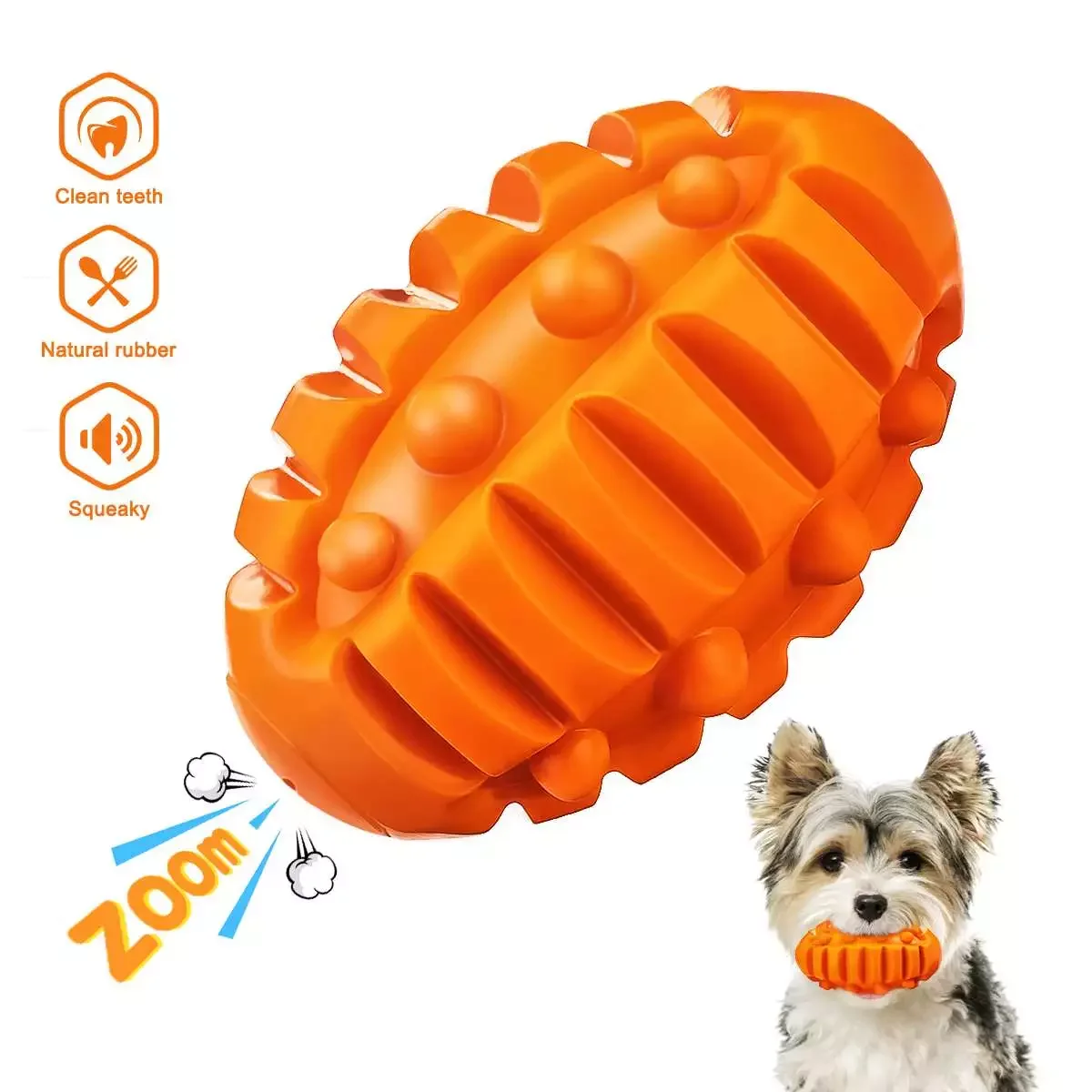 

2023NEW Focuspet Dog Toys Pet Chew Toy Interactive Squeaky Dog Toys For Pet Chew Bite Tooth Cleaning Toothbrush Pet Supplies