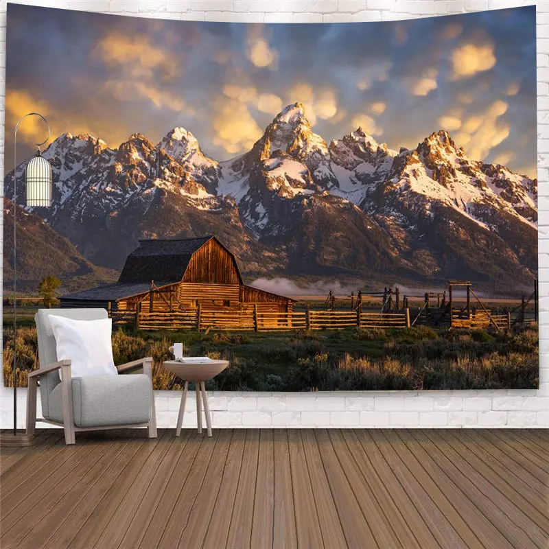 Настенный гобелен с изображением храма Ангкор-Ват красивая городская ночь мост