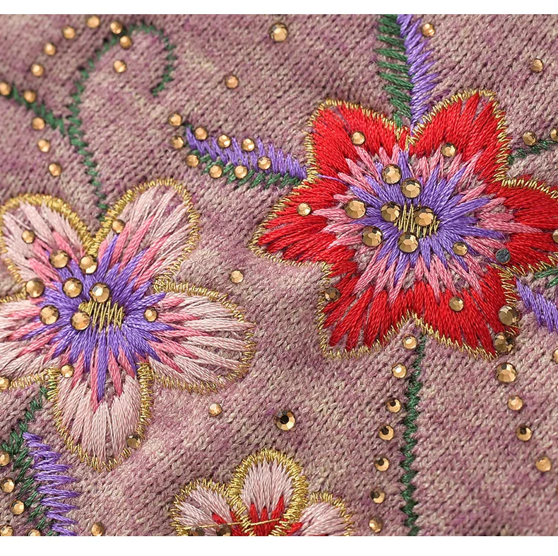 Осень-зима женский вязаный свитер утепленная бархатная теплая куртка для мам